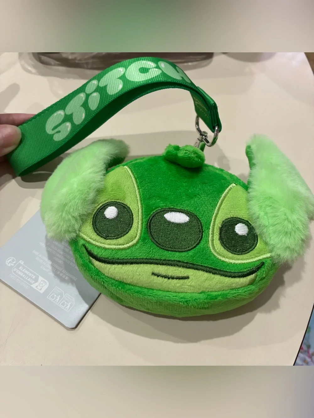 Disney Stitch plush wristlet